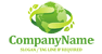 Green Nature Globe Logo