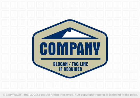 Logo 8172: Badge Mountain Logo
