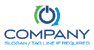 Rotating Power Button Computer Logo<br>Watermark will be removed in final logo.
