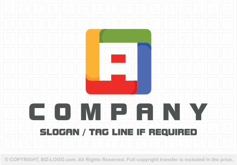 Logo 8874: Colorful cube Letter A Logo