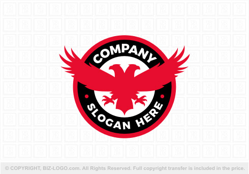 Premium Vector | Red eagle logo template